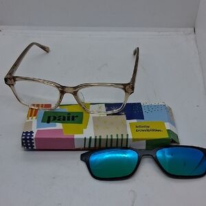 NWT Pair Finley Eyeglasses With Magnetic Sunglass Frames